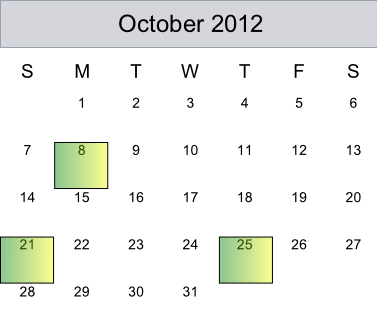 25th October 2012