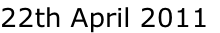 22th April 2011
